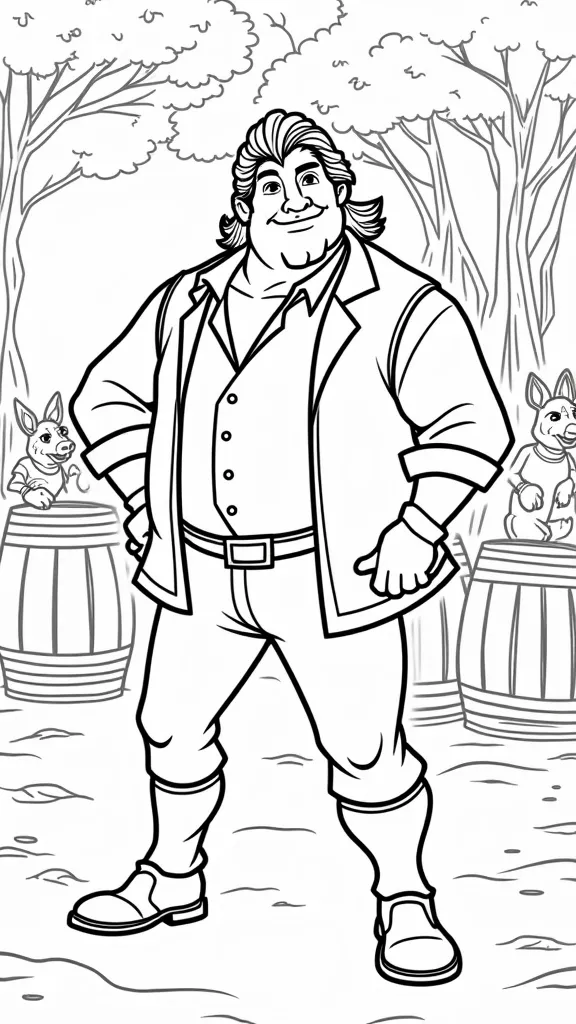 coloriage de gaston